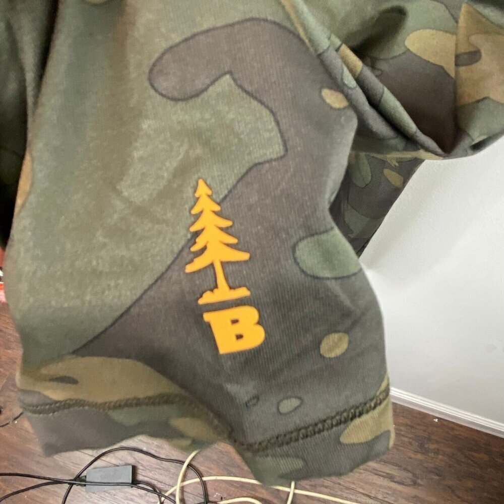 Bass Outdoor Moisture Wicking Stretch Camo Base Layer Long Sleeve Tee Size XL - Picture 5 of 7